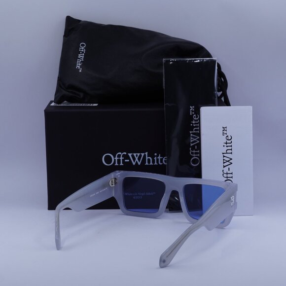 Off-White OERI149 CHESTER 0945 Square Sunglasses – Grey/Blue